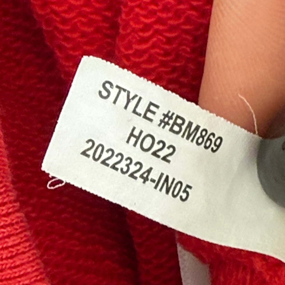 J Crew Cozy Season Red Pullover Sweatshirt Size Small - Picture 13 of 13